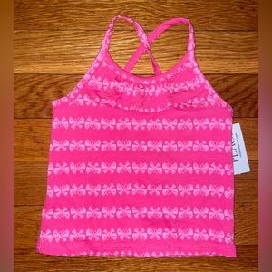 5/$25 NWT pink tank top with little bows